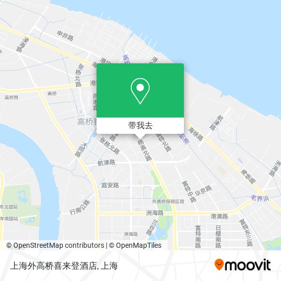 上海外高桥喜来登酒店地图