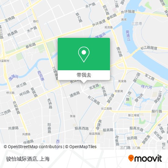 骏怡城际酒店地图