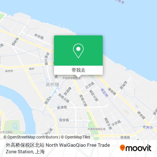 外高桥保税区北站 North WaiGaoQiao Free Trade Zone Station地图