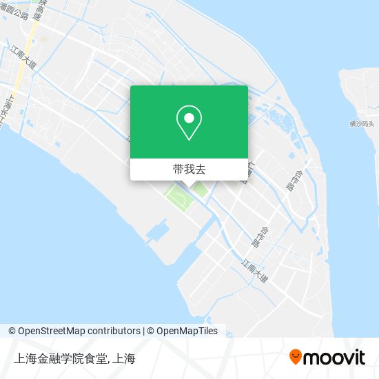 上海金融学院食堂地图