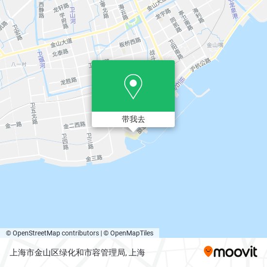 上海市金山区绿化和市容管理局地图
