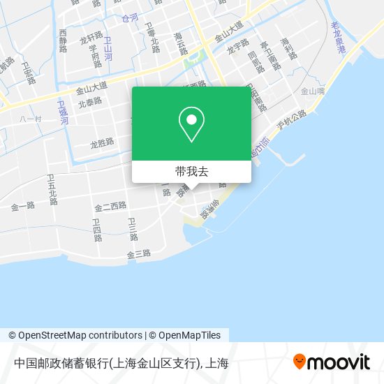中国邮政储蓄银行(上海金山区支行)地图