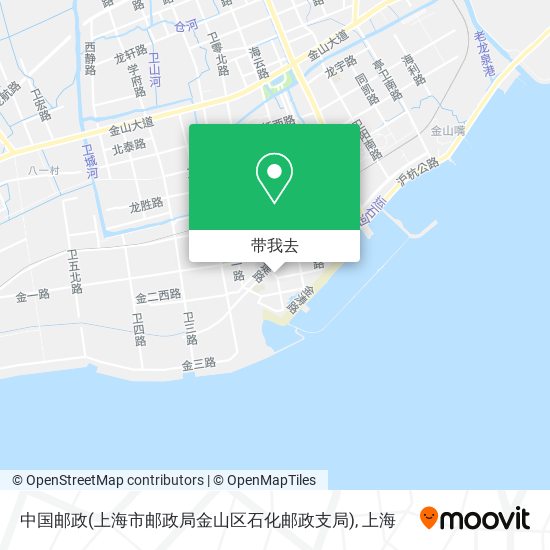 中国邮政(上海市邮政局金山区石化邮政支局)地图