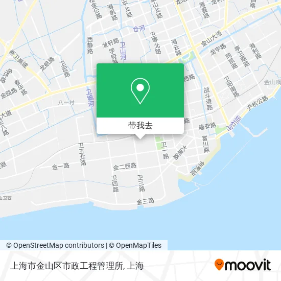 上海市金山区市政工程管理所地图
