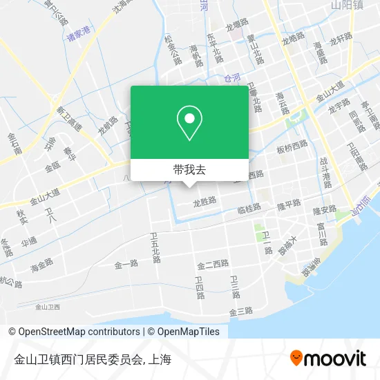 金山卫镇西门居民委员会地图