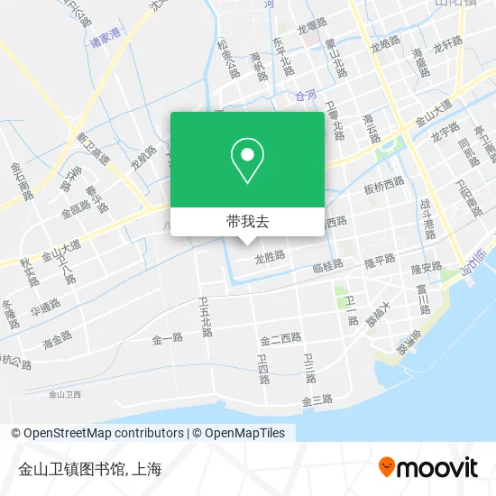 金山卫镇图书馆地图