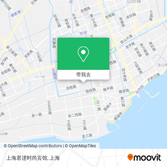 上海君逑时尚宾馆地图