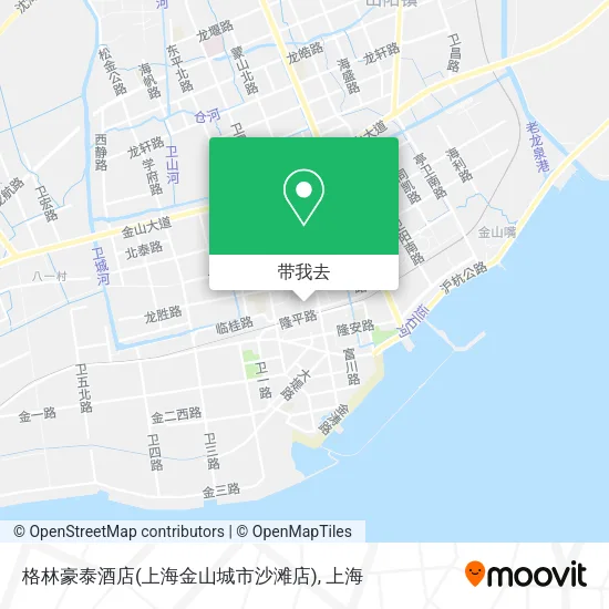 格林豪泰酒店(上海金山城市沙滩店)地图