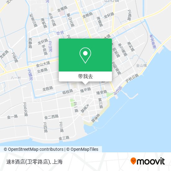 速8酒店(卫零路店)地图