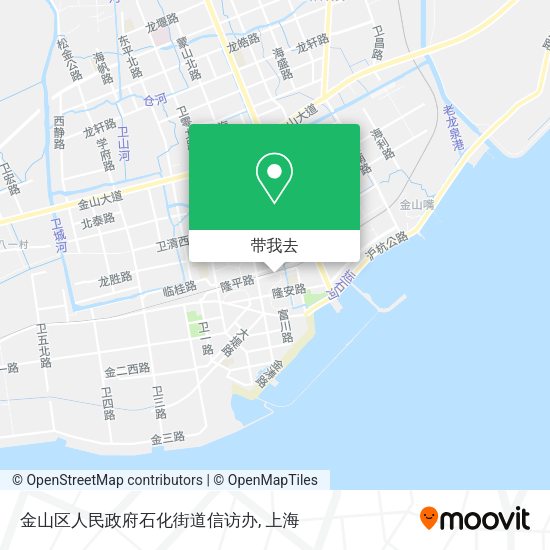 金山区人民政府石化街道信访办地图