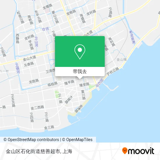 金山区石化街道慈善超市地图