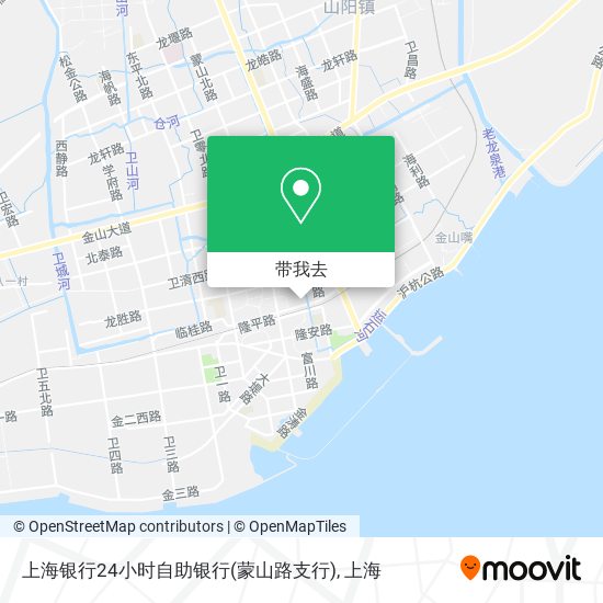 上海银行24小时自助银行(蒙山路支行)地图