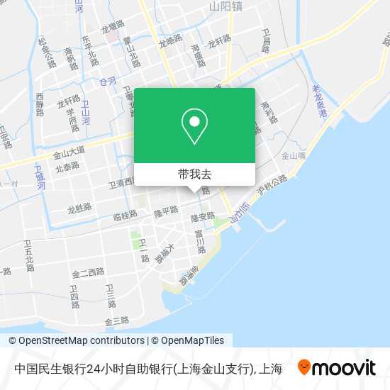中国民生银行24小时自助银行(上海金山支行)地图