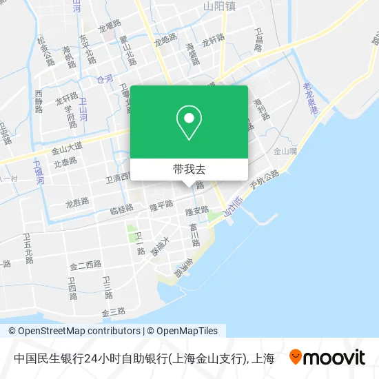 中国民生银行24小时自助银行(上海金山支行)地图