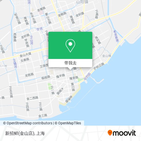 新招鲜(金山店)地图