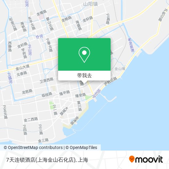 7天连锁酒店(上海金山石化店)地图