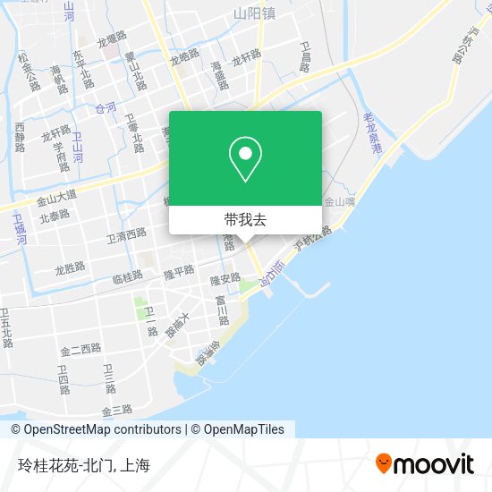 玲桂花苑-北门地图
