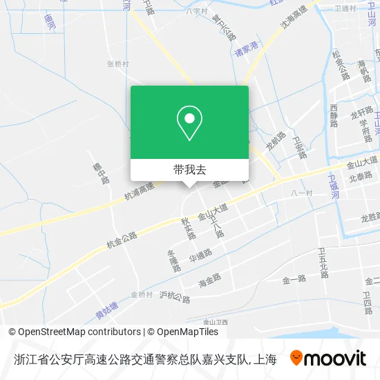 浙江省公安厅高速公路交通警察总队嘉兴支队地图