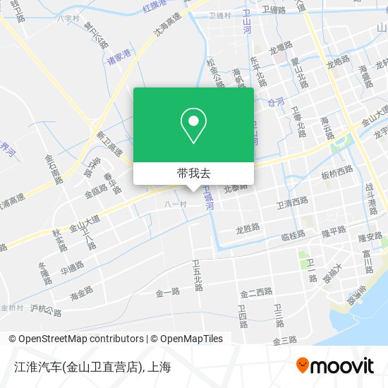 江淮汽车(金山卫直营店)地图