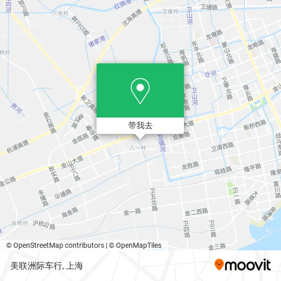 美联洲际车行地图
