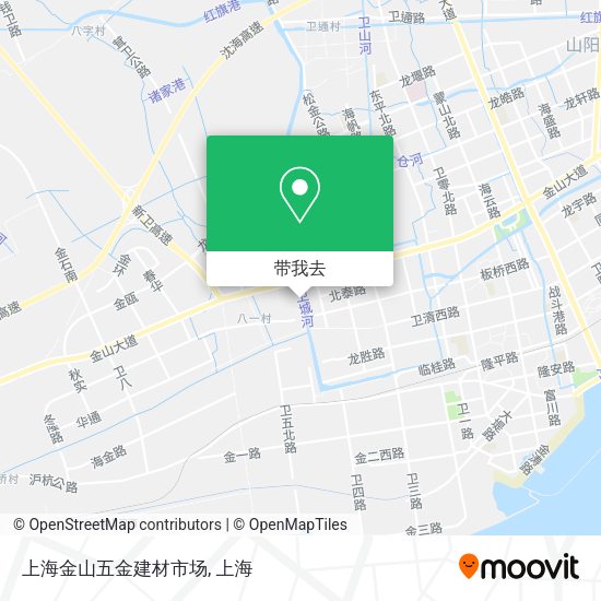 上海金山五金建材市场地图