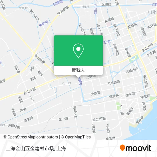 上海金山五金建材市场地图