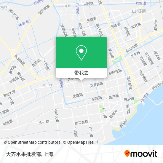 天齐水果批发部地图