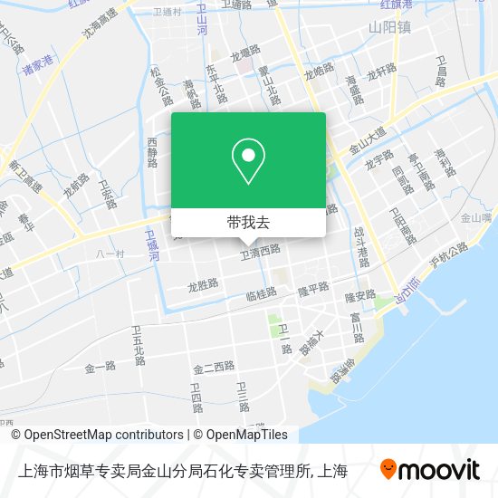 上海市烟草专卖局金山分局石化专卖管理所地图