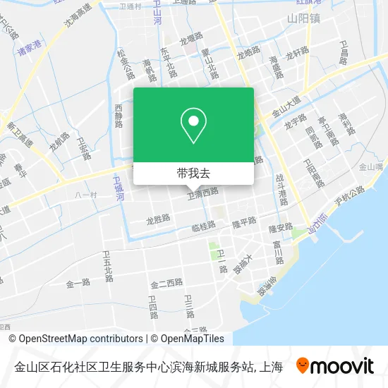 金山区石化社区卫生服务中心滨海新城服务站地图