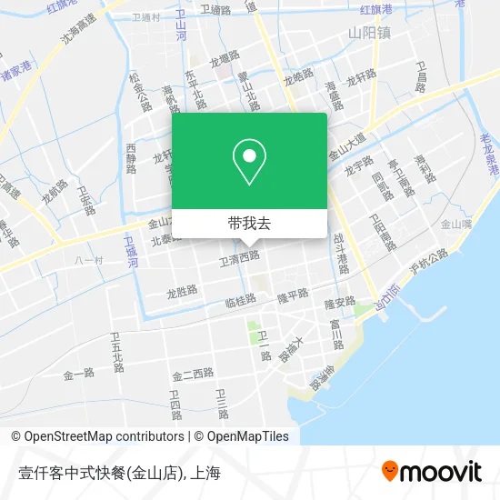 壹仟客中式快餐(金山店)地图