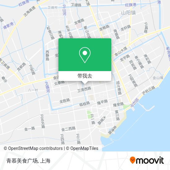 青慕美食广场地图