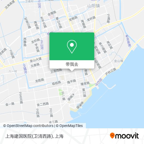上海建国医院(卫清西路)地图