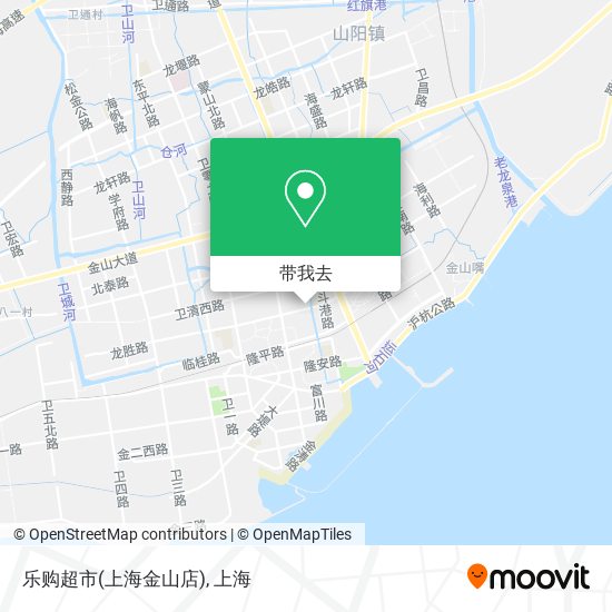 乐购超市(上海金山店)地图