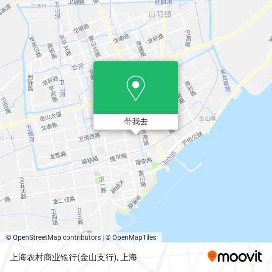 上海农村商业银行(金山支行)地图