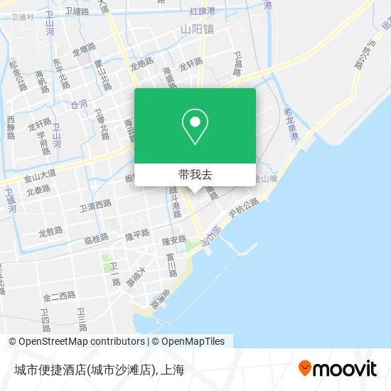 城市便捷酒店(城市沙滩店)地图
