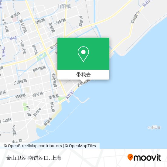 金山卫站-南进站口地图
