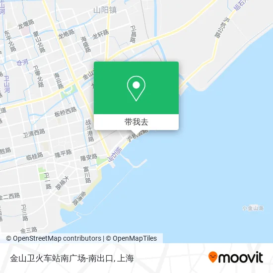 金山卫火车站南广场-南出口地图