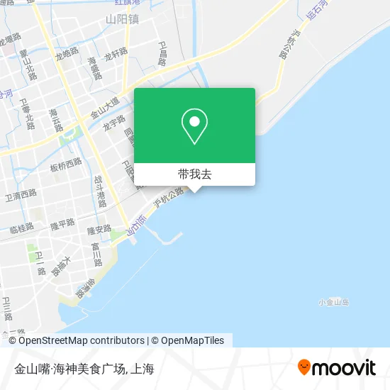 金山嘴·海神美食广场地图