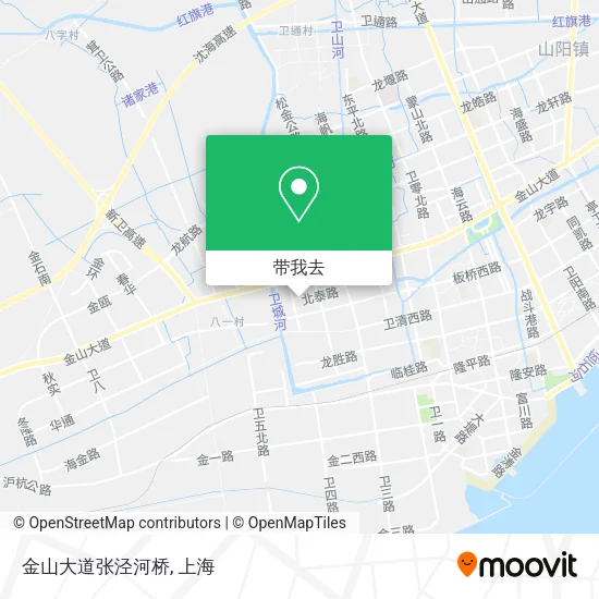 金山大道张泾河桥地图