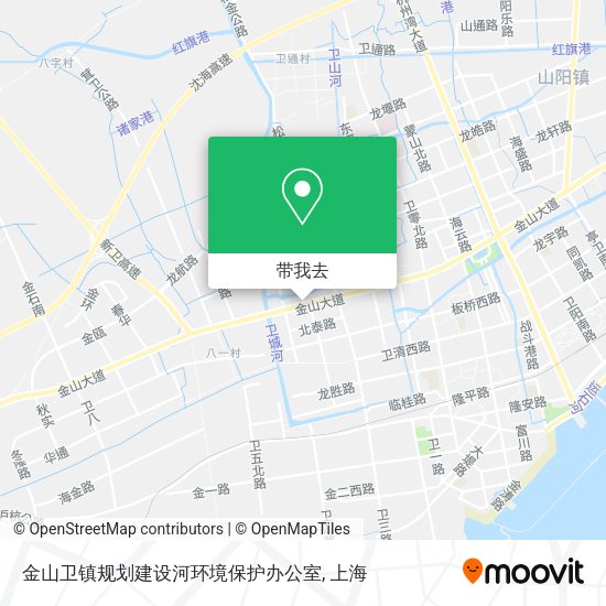 金山卫镇规划建设河环境保护办公室地图