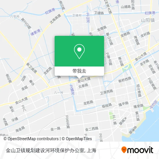 金山卫镇规划建设河环境保护办公室地图