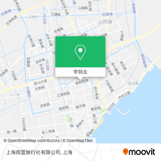 上海雨盟旅行社有限公司地图