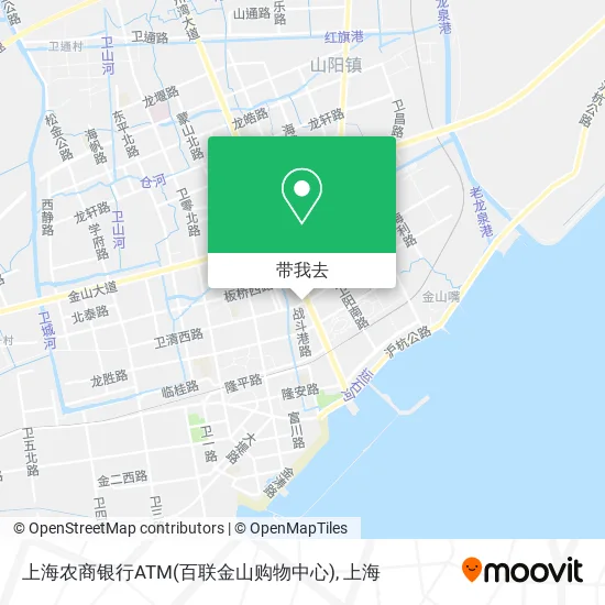 上海农商银行ATM(百联金山购物中心)地图