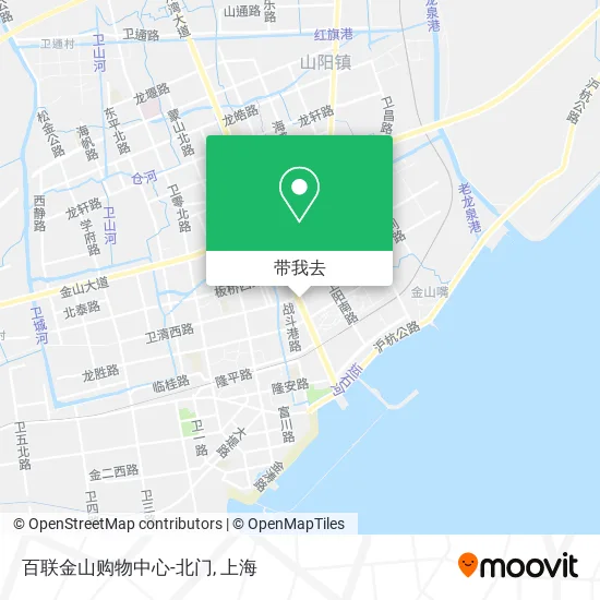 百联金山购物中心-北门地图