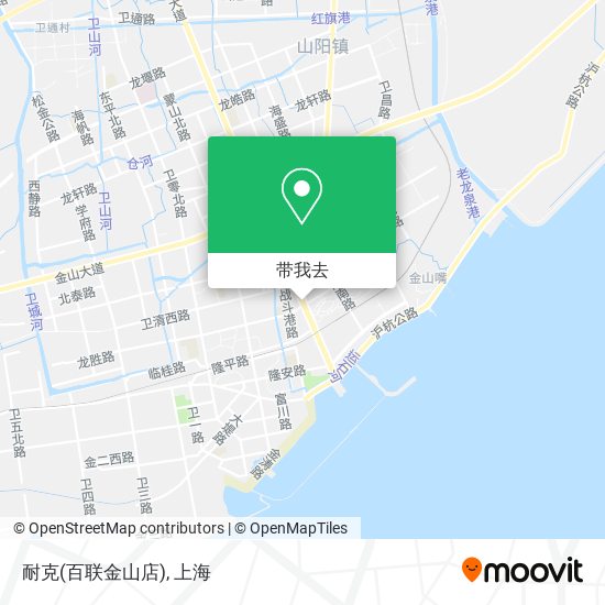 耐克(百联金山店)地图