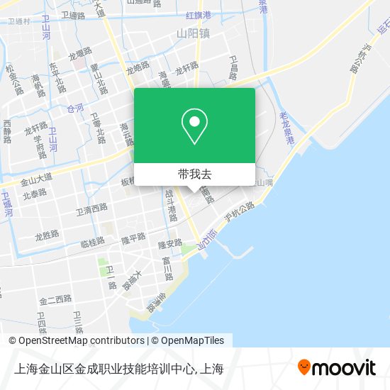 上海金山区金成职业技能培训中心地图