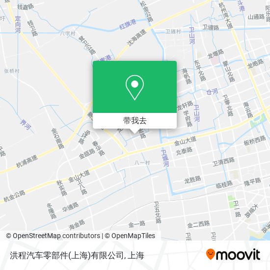 洪程汽车零部件(上海)有限公司地图