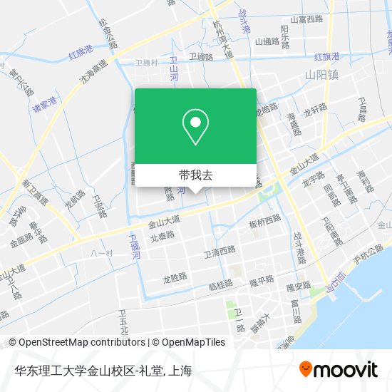 华东理工大学金山校区-礼堂地图