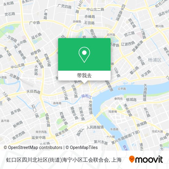 虹口区四川北社区(街道)海宁小区工会联合会地图
