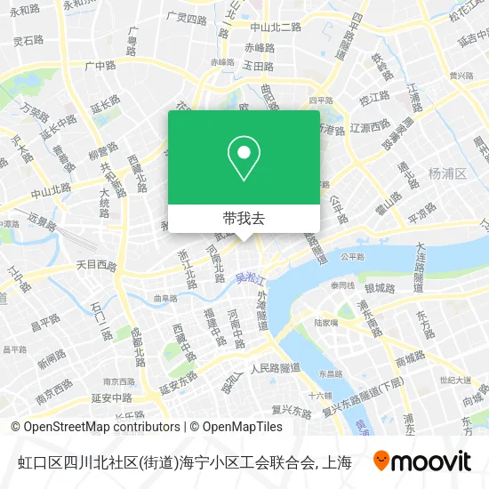 虹口区四川北社区(街道)海宁小区工会联合会地图